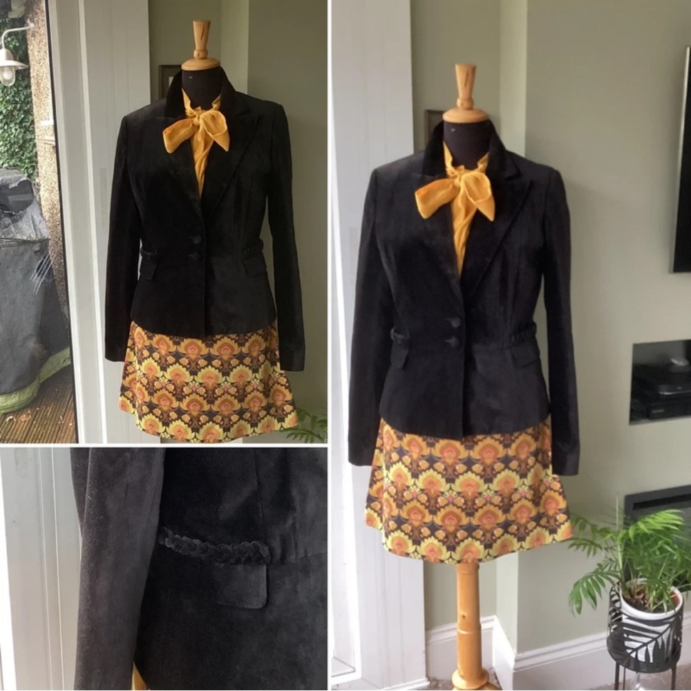 H&M Black Blazer with Gold Details